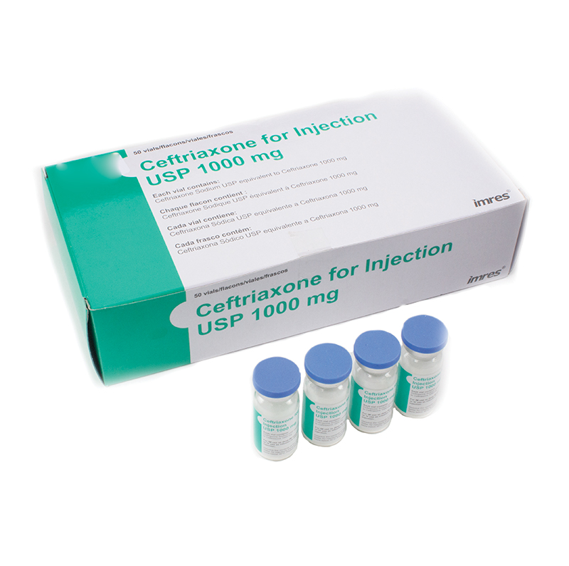 12755 ceftriaxone 1 g, poudre pour flacon pour injection. Contient 10 unités de 10.