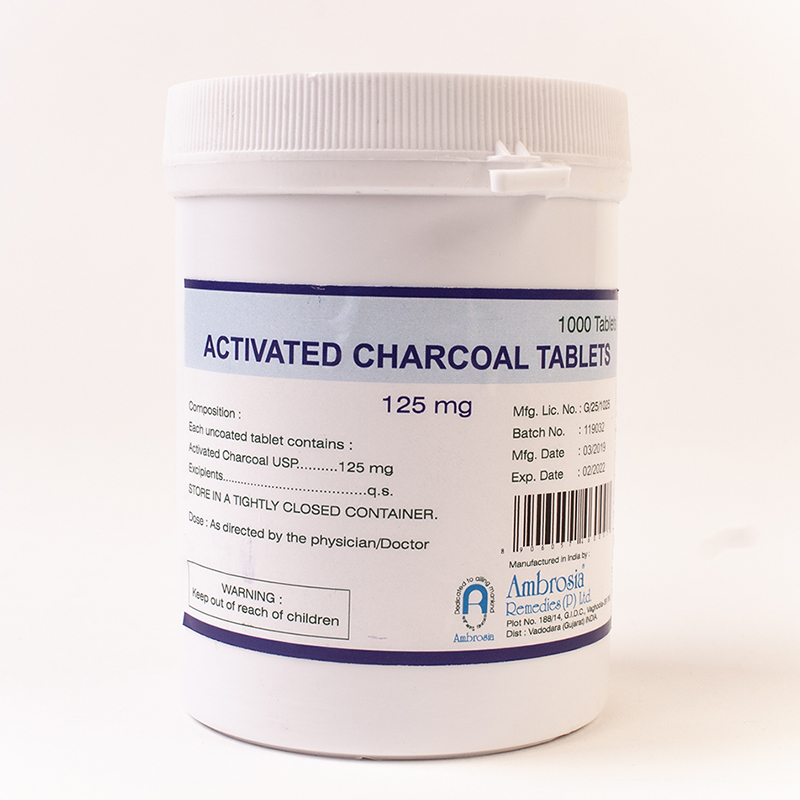 12912 charbon de bois 125 mg, comprimé activé