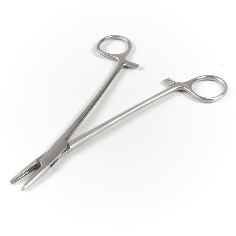 19830 needle holder, Mayo-Hegar, straight, narrow jaw, 18 cm (AISI 410)